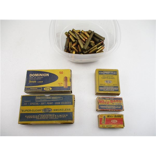 ASSORTED RIFLE AND PISTOL AMMO LOT