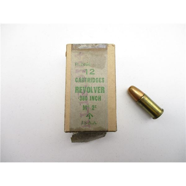 BRITISH MILITARY .380 REVOLVER AMMO