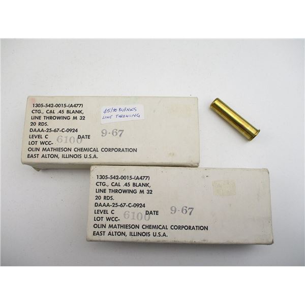 MILITARY WCC .45 BLANK AMMO