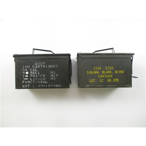 ASSORTED METAL AMMO TIN LOT