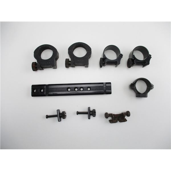 ASSORTED SCOPE RINGS & BASE