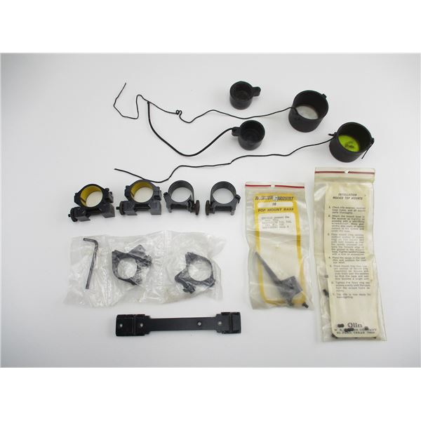 ASSORTED SCOPE RINGS ETC