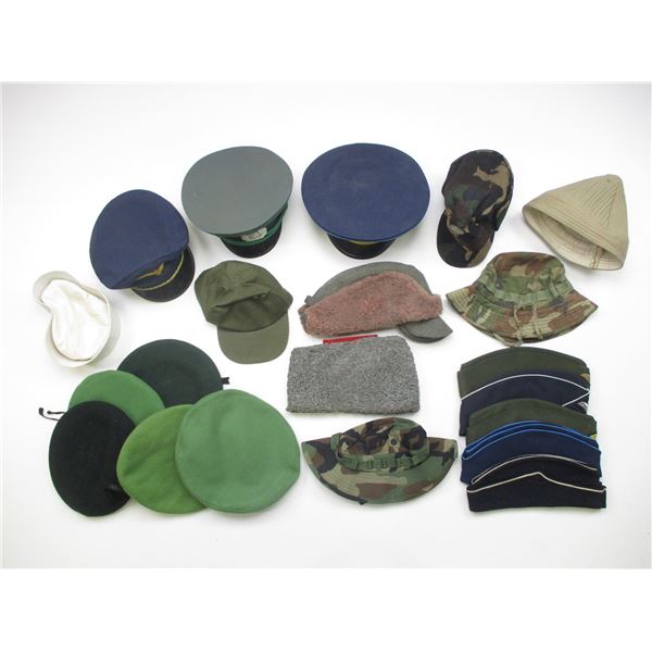 ASSORTED MILITARY HAT / CAP / ETC. LOT