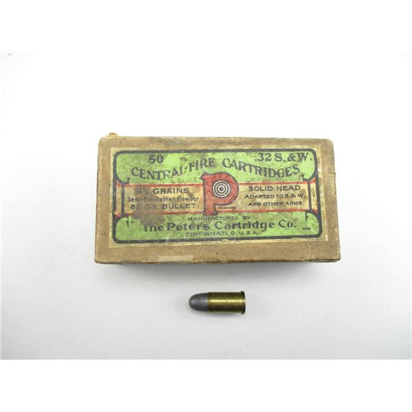 COLLECTIBLE PETERS .32 S&W AMMO