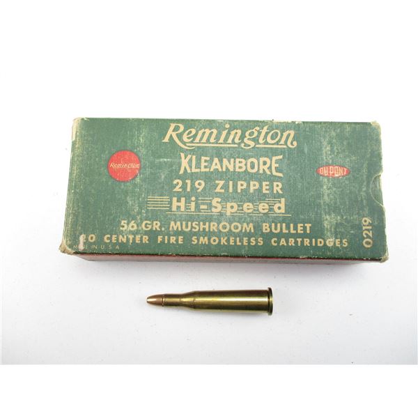 COLLECTIBLE REMINGTON .219 ZIPPER AMMO