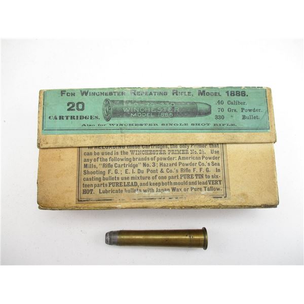 COLLECTIBLE WINCHESTER .40-70 AMMO