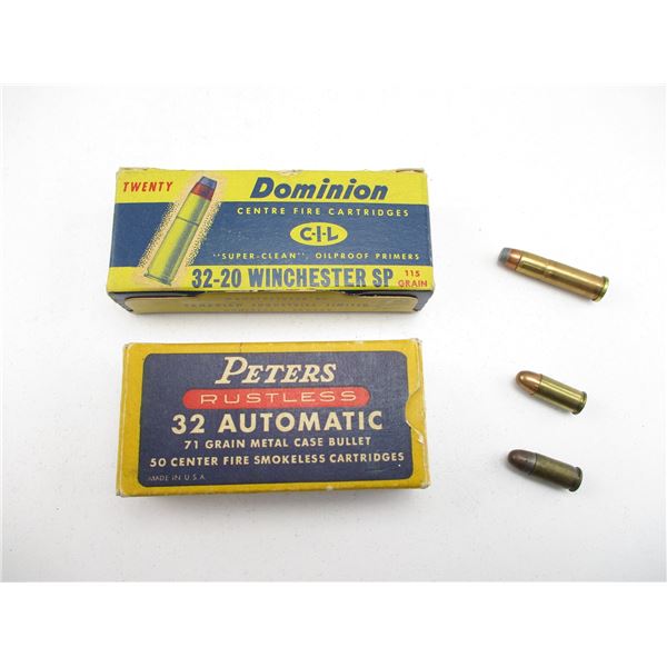 COLLECTIBLE ASSORTED .32 AMMO LOT