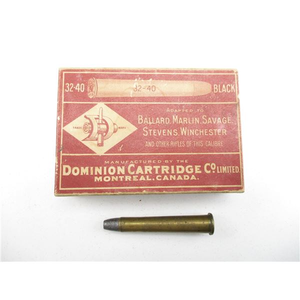 COLLECTIBLE DOMINION .32-40 AMMO