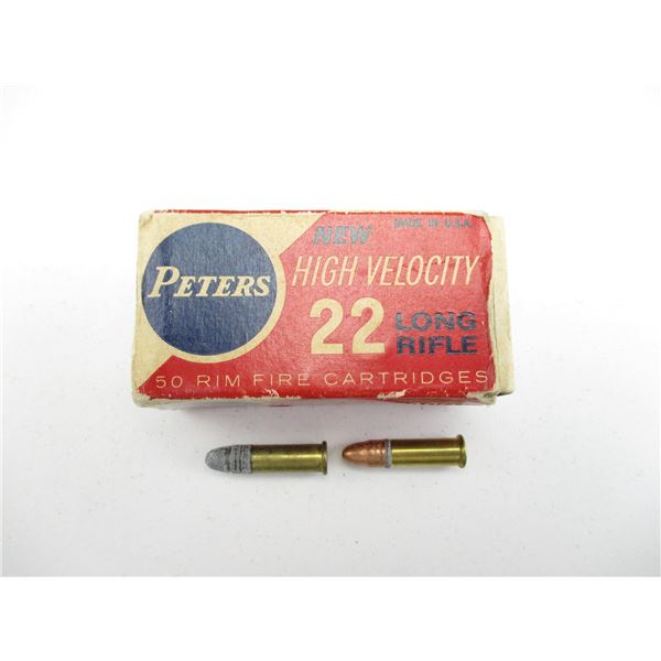 COLLECTIBLE PETERS .22 LR AMMO