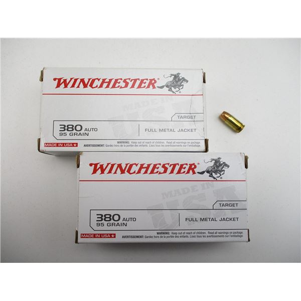 WINCHESTER .380 AUTO AMMO LOT