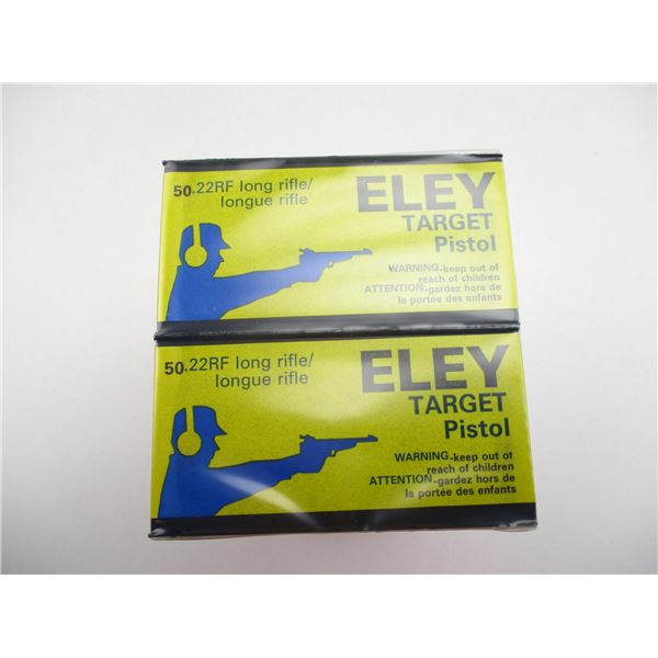 ELEY TARGET PISTOL .22 LR AMMO LOT