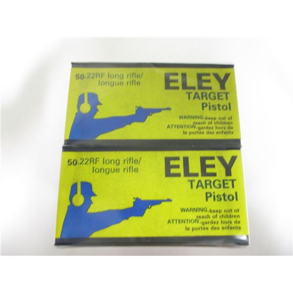 ELEY TARGET PISTOL .22 LR AMMO LOT
