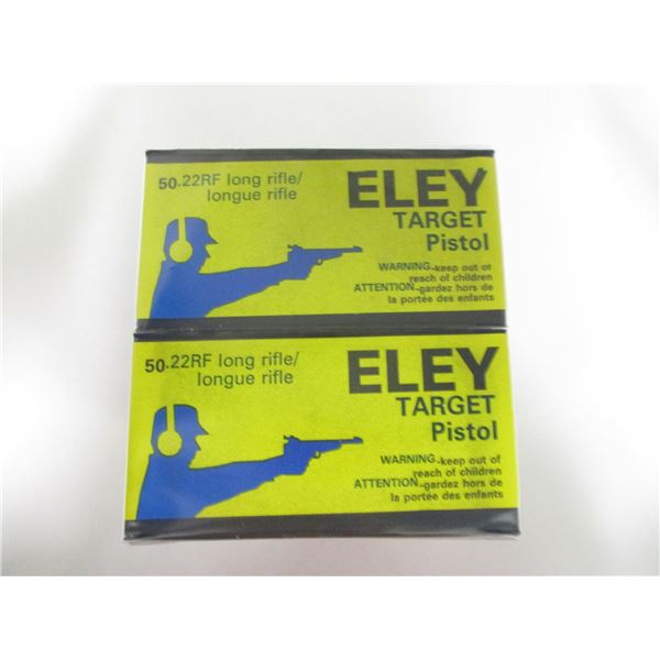 ELEY TARGET PISTOL .22 LR AMMO LOT