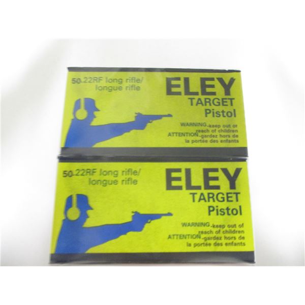 ELEY TARGET PISTOL .22 LR AMMO LOT