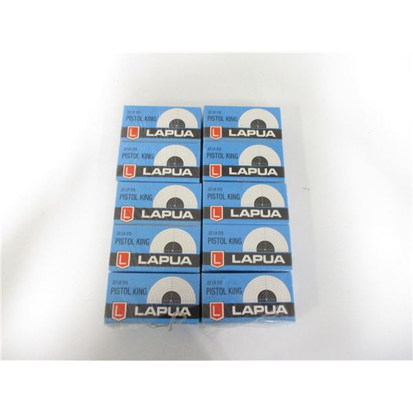 LAPUA .22 LR PISTOL KING AMMO LOT
