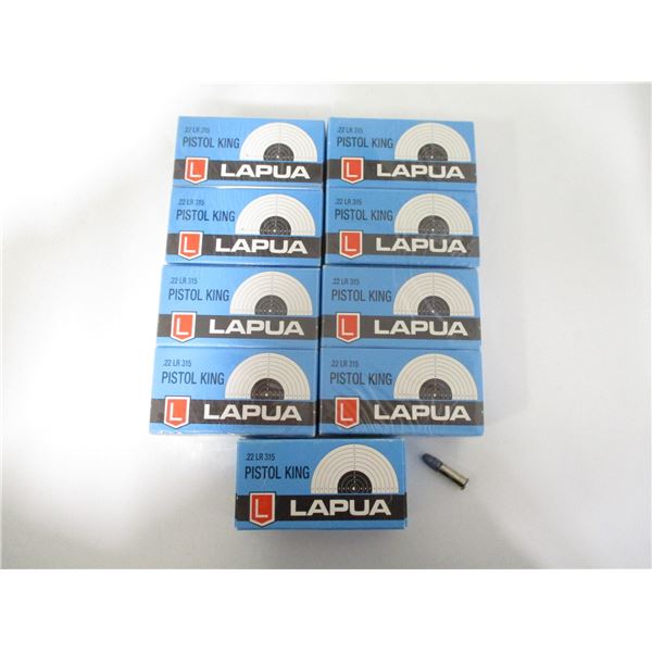 LAPUA .22 LR PISTOL KING AMMO LOT