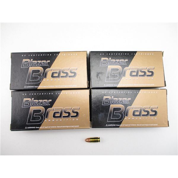 BLAZER BRASS 9MM LUGER AMMO LOT