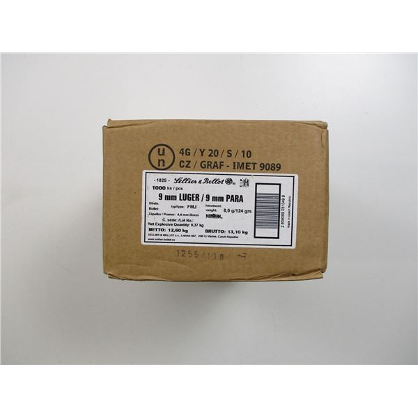 SELLIER & BELLOT 9MM LUGER AMMO