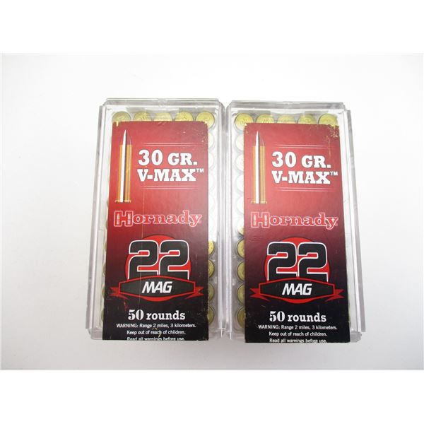 HORNADY .22 MAGNUM AMMO LOT