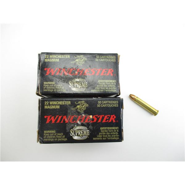 WINCHESTER .22 MAGNUM HP AMMO LOT