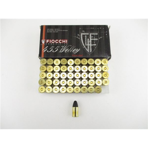 FIOCCHI .455 WEBLEY / .455 MK II AMMO