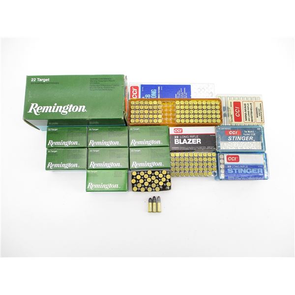 ASSORTED .22 LONG AND LR AMMO LOT