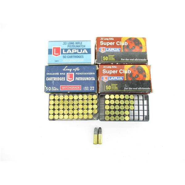 LAPUA .22 LR AMMO LOT