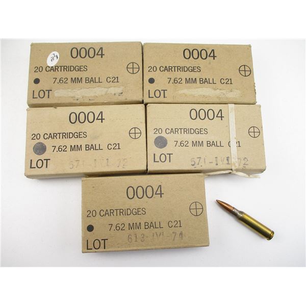 CANADIAN MILITARY 7.62 NATO AMMO LOT