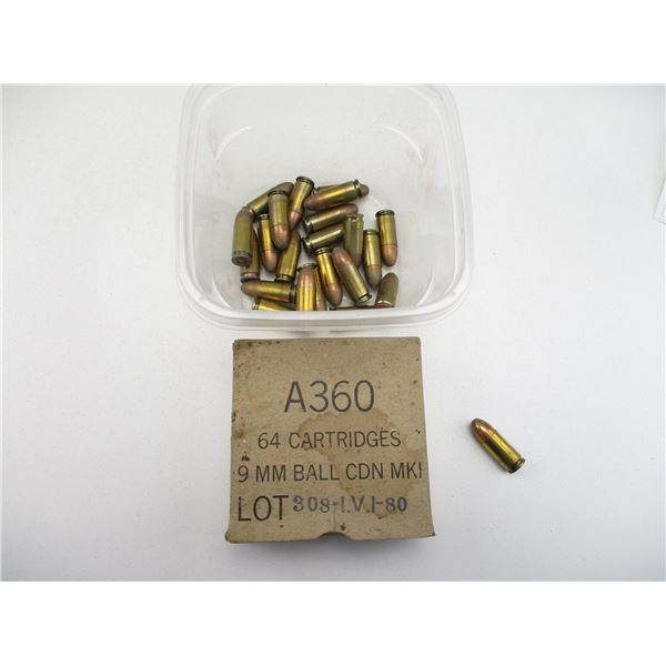 CANADIAN MILITARY 9MM PISTOL AMMO