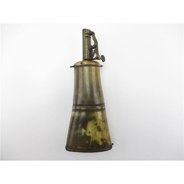 VINTAGE POWDER HORN FLASK