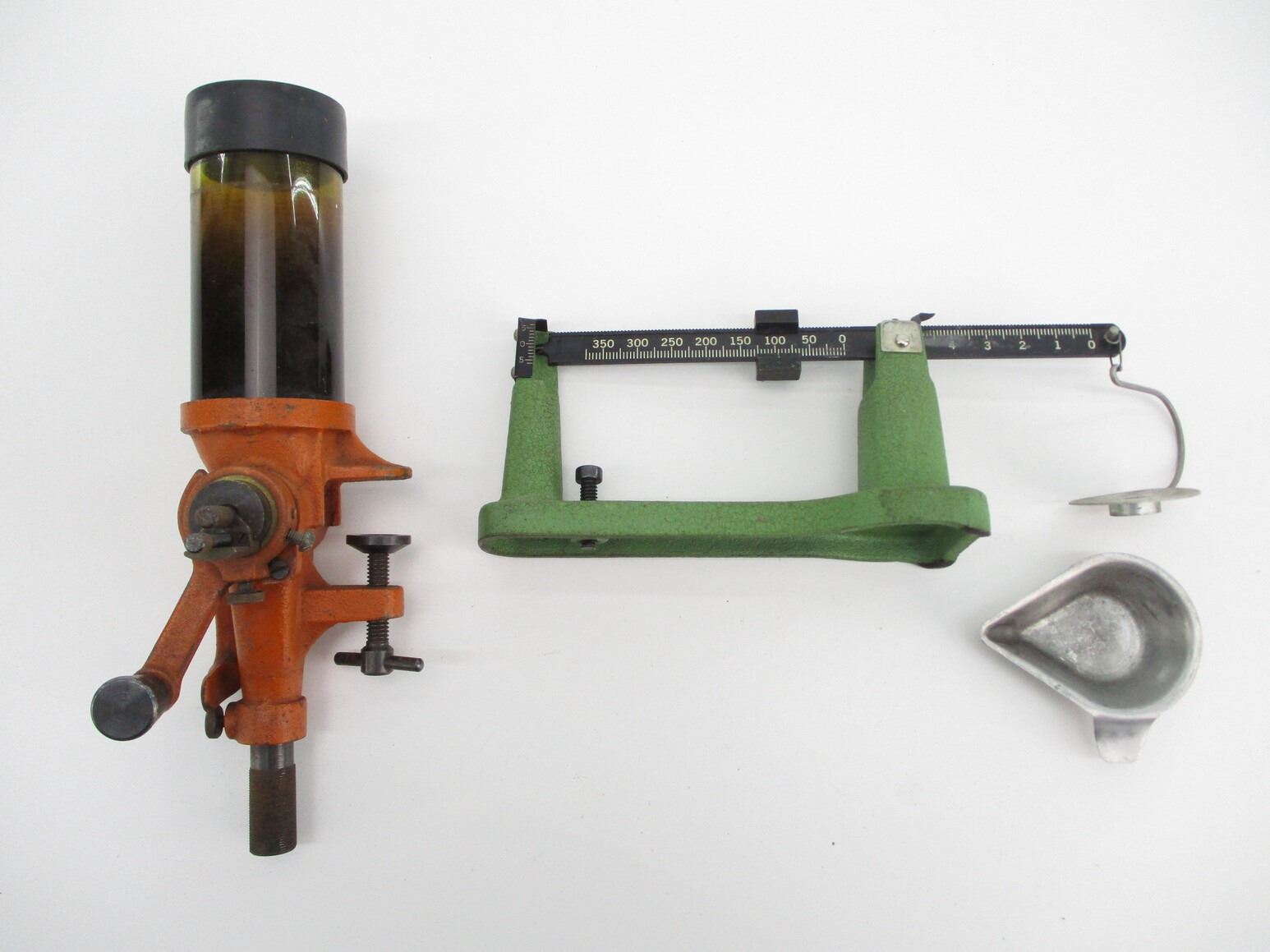 VINTAGE LYMAN / IDEAL POWDER MEASURE AND REDDING SCALE LOT