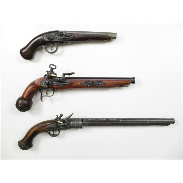 ASSORTED REPLICA FLINTLOCK PISTOLS