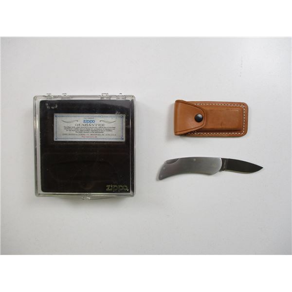 ZIPPO CN FOLDING KNIFE WITH SHEATH