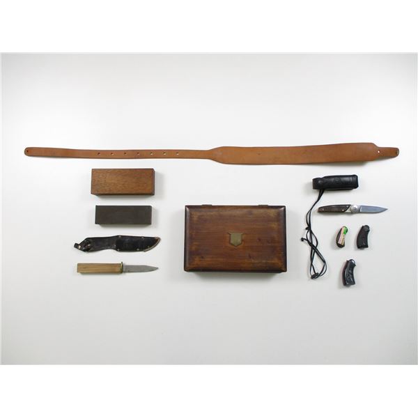 KNIFE, SHARPENING STONE, ETC.