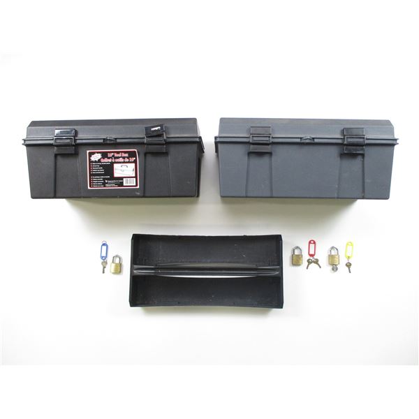 ASSORTED PLASTIC TOOL BOXES