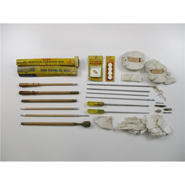 ASSORTED CLEANING RODS & ACCESSORIES