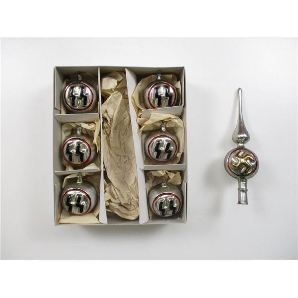 WWII GERMAN CHRISTMAS ORNAMENT LOT
