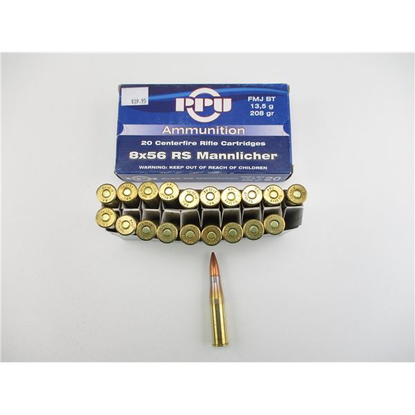 PPU 8X56RS MANNLICHER AMMO