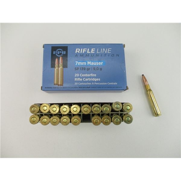 PPU 7MM MAUSER AMMO