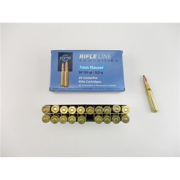 PPU 7MM MAUSER AMMO