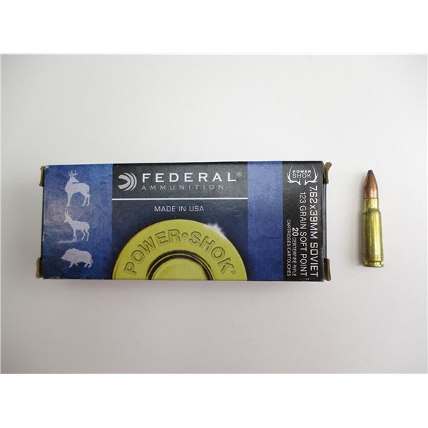 FEDERAL 7.62X39MM SOVIET AMMO