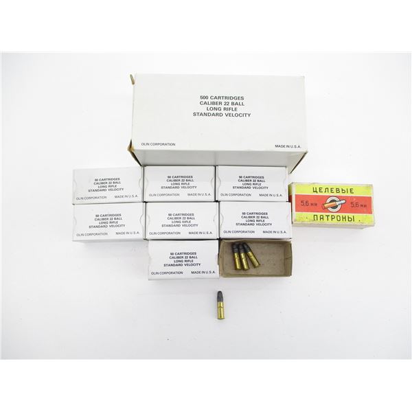 ASSORTED MILITARY .22 LONG AMMO LOT