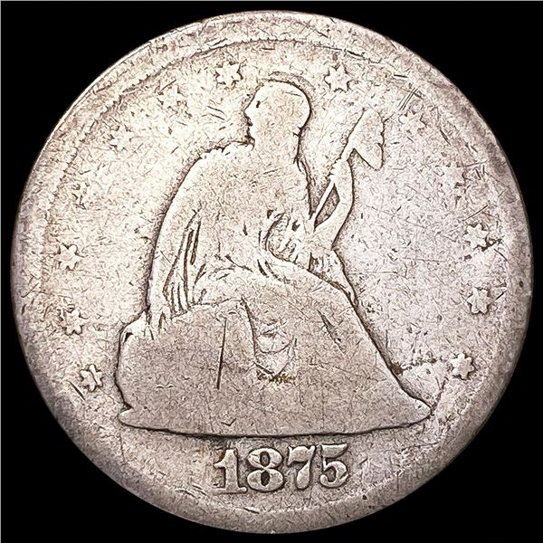 1875-S Twenty Cent Piece NICELY CIRCULATED