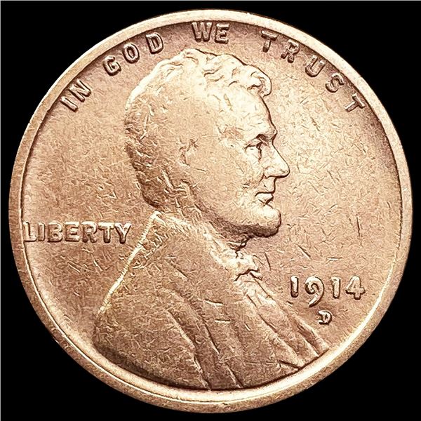 1914-D Wheat Cent LIGHTLY CIRCULATED