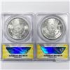 Image 2 : 1882-O Set (2) Morgan Silver Dollar ANACS MS63