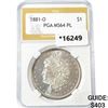 Image 1 : 1881-O Morgan Silver Dollar PGA MS64 PL