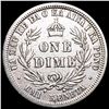 Image 2 : 1883 Kingdom of Hawaii Dime LIGHTLY CIRCULATED
