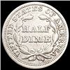 Image 2 : 1853 Arws Seated Liberty Half Dime CLOSELY UNCIRCU