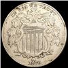 Image 1 : 1870 Shield Nickel NEARLY UNCIRCULATED
