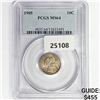 Image 1 : 1905 Barber Dime PCGS MS64